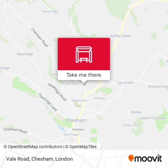 Vale Road, Chesham map