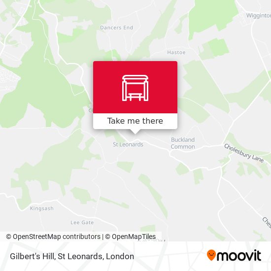 Gilbert's Hill, St Leonards map