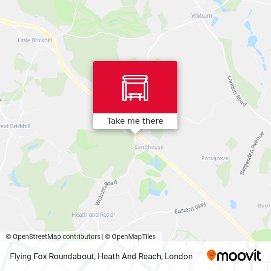 Flying Fox Roundabout, Heath And Reach map