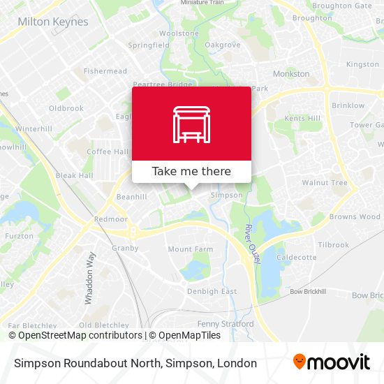 Simpson Roundabout North, Simpson map