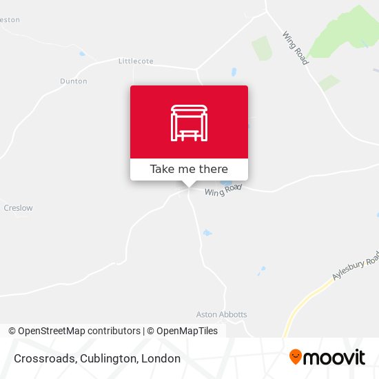 Crossroads, Cublington map