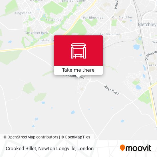 Crooked Billet, Newton Longville map