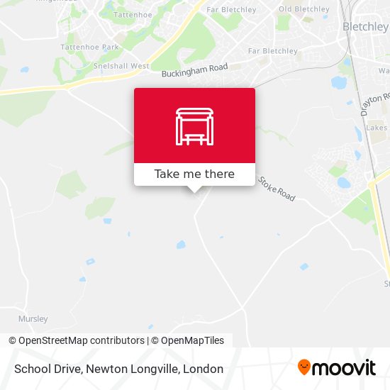 School Drive, Newton Longville map