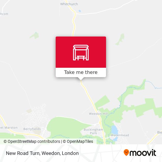 New Road Turn, Weedon map