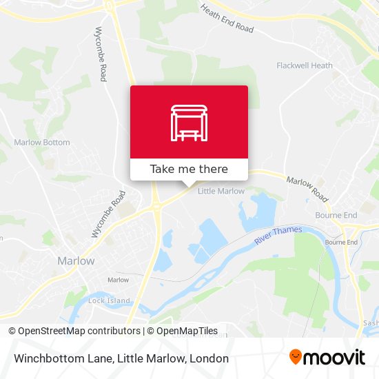 Winchbottom Lane, Little Marlow map