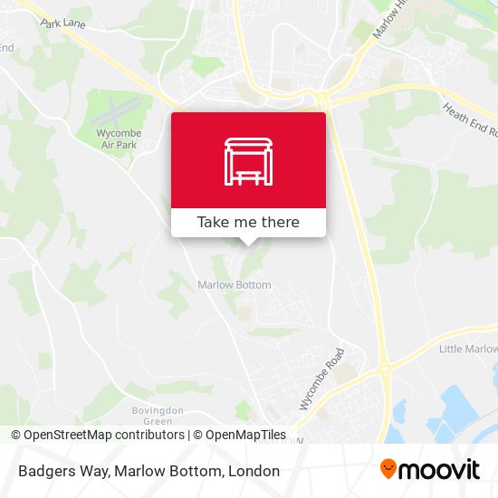 Badgers Way, Marlow Bottom map