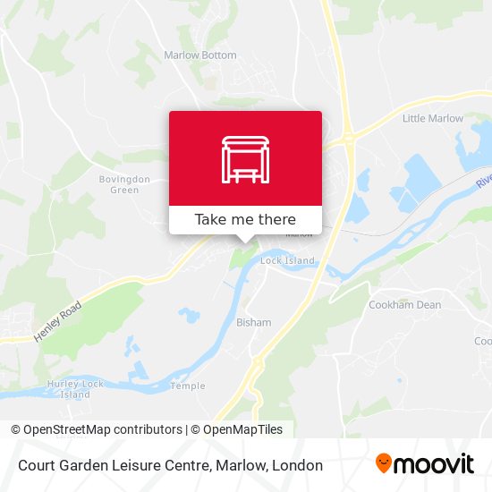 Court Garden Leisure Centre, Marlow map