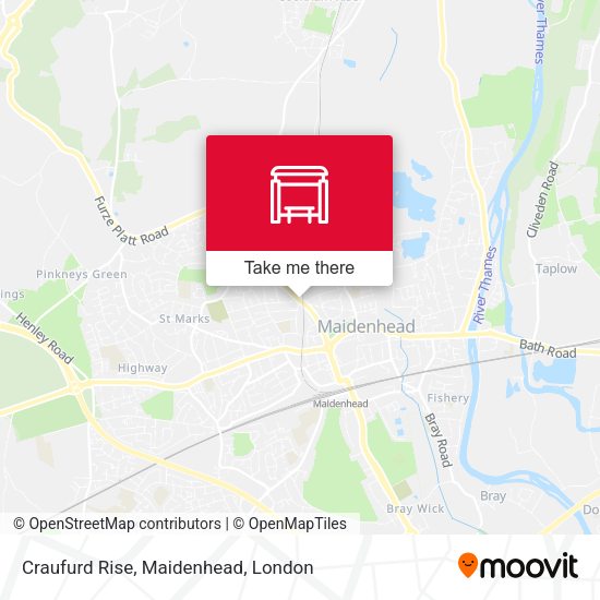 Craufurd Rise, Maidenhead map