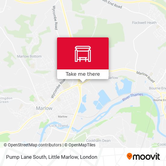 Pump Lane South, Little Marlow map