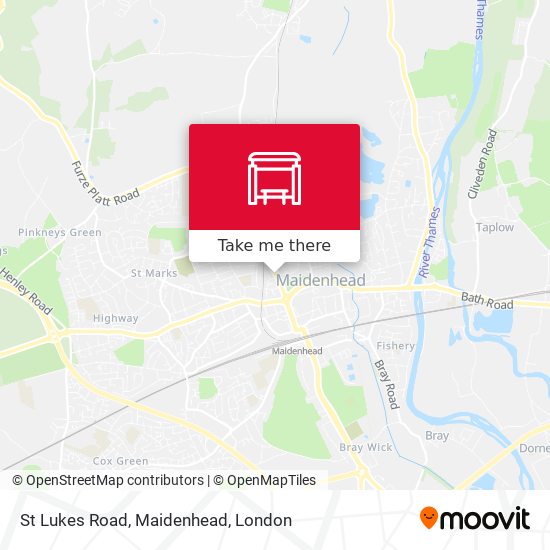 St Lukes Road, Maidenhead map