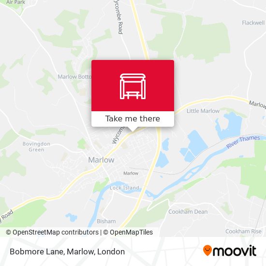 Bobmore Lane, Marlow map