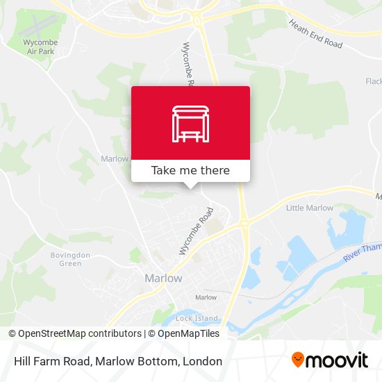 Hill Farm Road, Marlow Bottom map