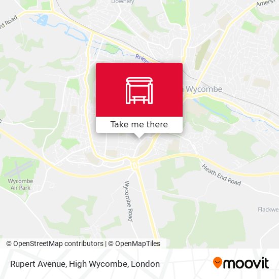 Rupert Avenue, High Wycombe map