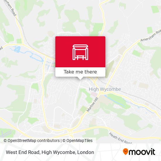 West End Road, High Wycombe map