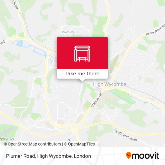 Plumer Road, High Wycombe map