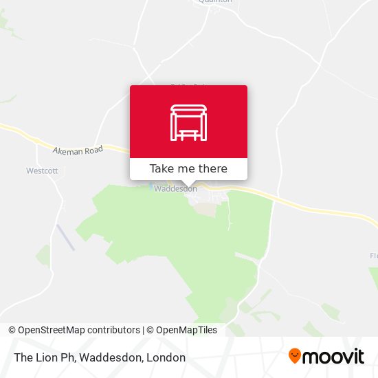 The Lion Ph, Waddesdon map