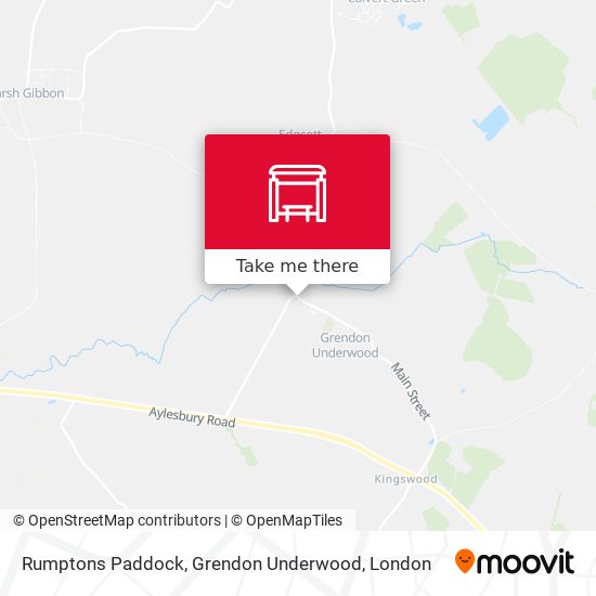 Rumptons Paddock, Grendon Underwood map