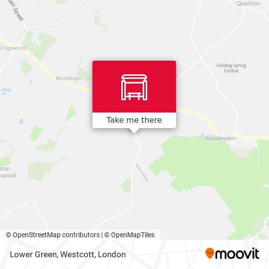 Lower Green, Westcott map