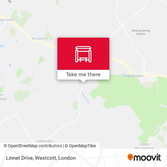 Linnet Drive, Westcott map