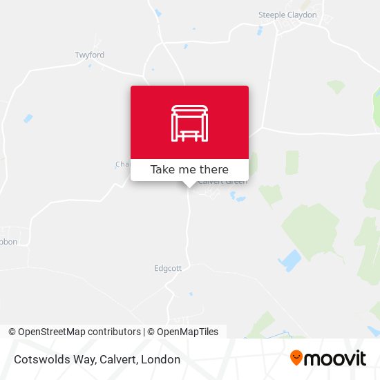 Cotswolds Way, Calvert map
