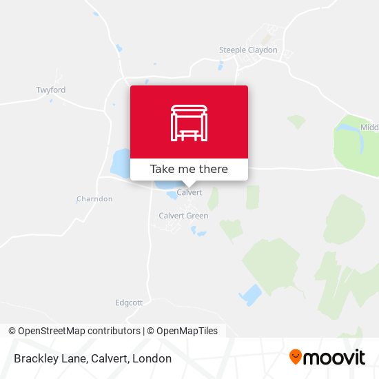 Brackley Lane, Calvert map