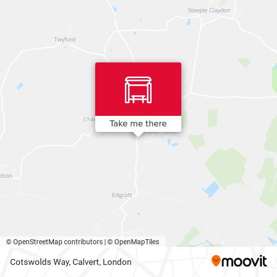 Cotswolds Way, Calvert map