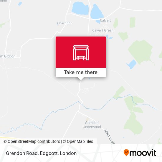 Grendon Road, Edgcott map