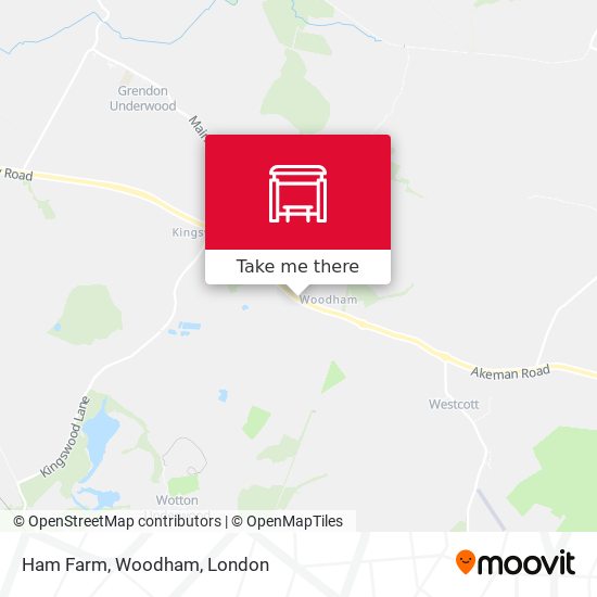 Ham Farm, Woodham map