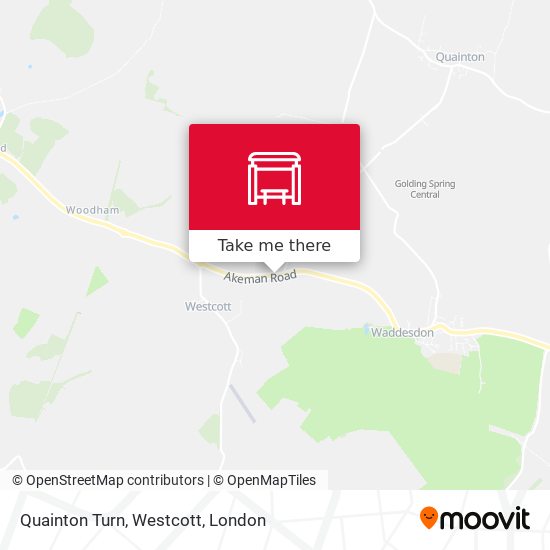 Quainton Turn, Westcott map