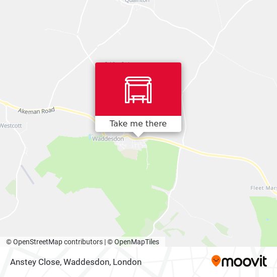 Anstey Close, Waddesdon map
