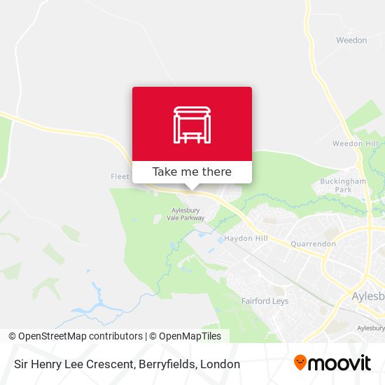 Sir Henry Lee Crescent, Berryfields map