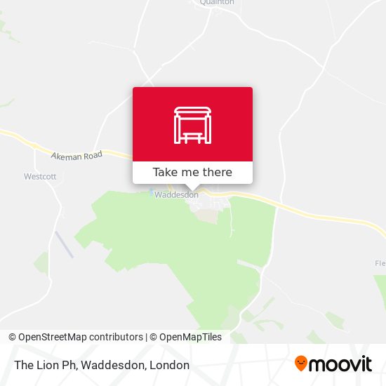 The Lion Ph, Waddesdon map