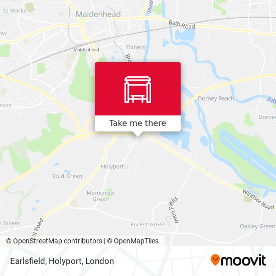 Earlsfield, Holyport map