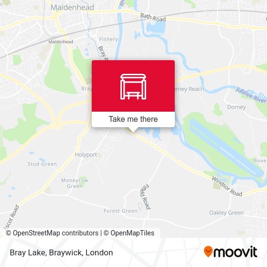 Bray Lake, Braywick map