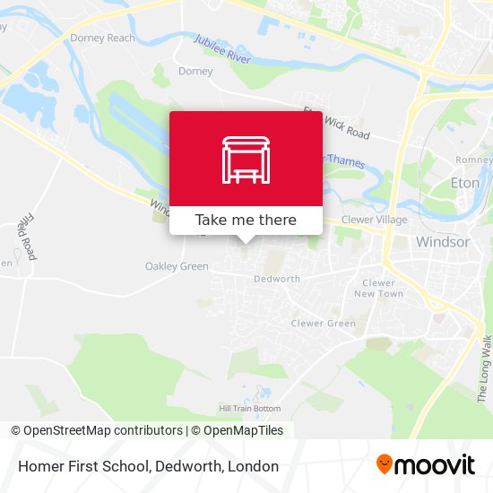 Homer First School, Dedworth map