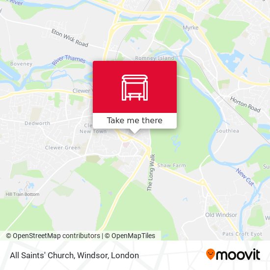 All Saints' Church, Windsor map
