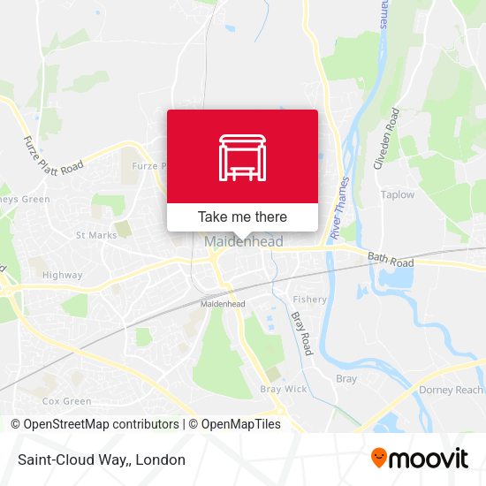 Saint-Cloud Way, map