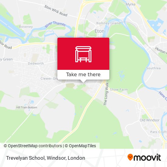 Trevelyan School, Windsor map