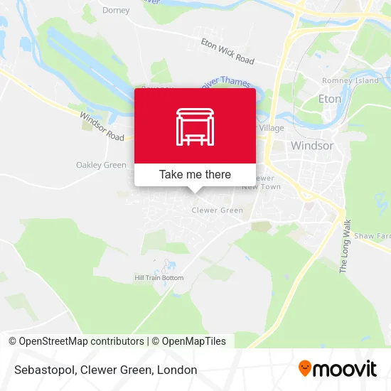 Sebastopol, Clewer Green map