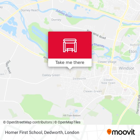 Homer First School, Dedworth map