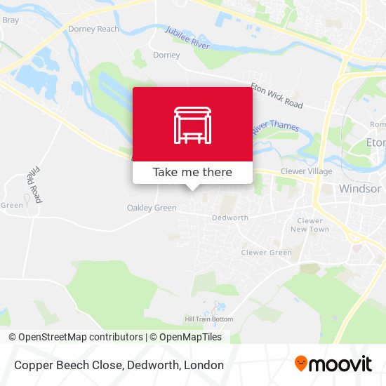 Copper Beech Close, Dedworth map