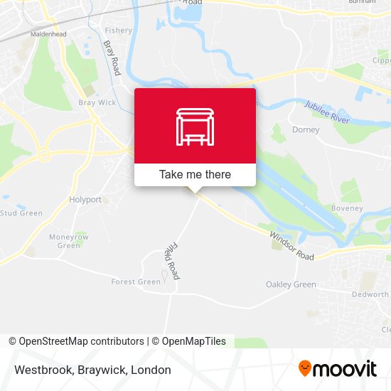 Westbrook, Braywick map