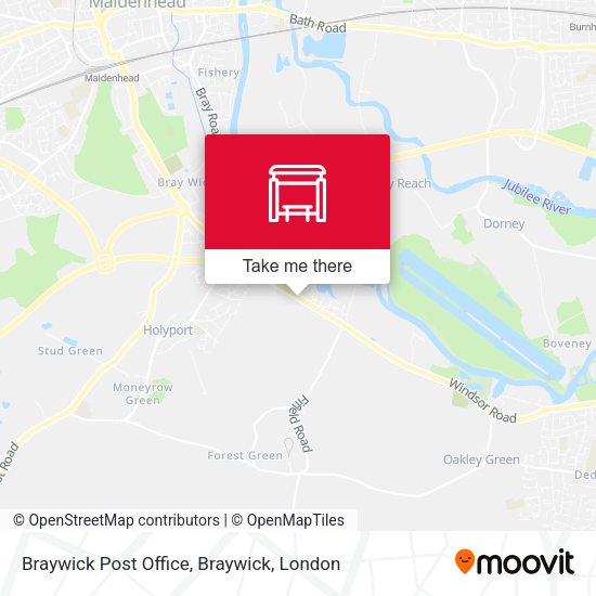 Braywick Post Office, Braywick map