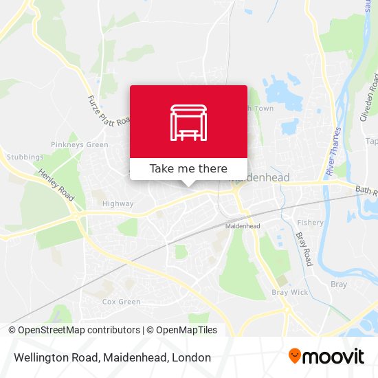 Wellington Road, Maidenhead map