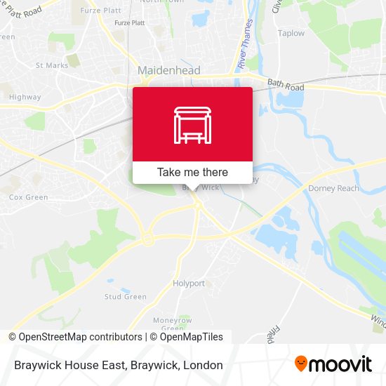 Braywick House East, Braywick map