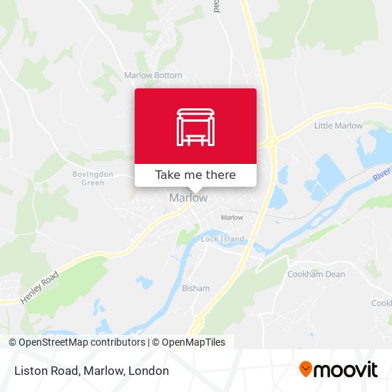 Liston Road, Marlow map