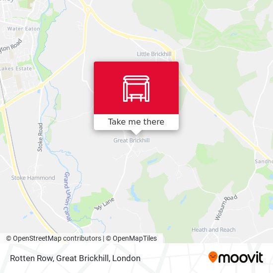 Rotten Row, Great Brickhill map