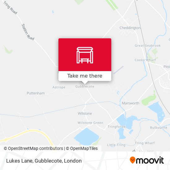 Lukes Lane, Gubblecote map