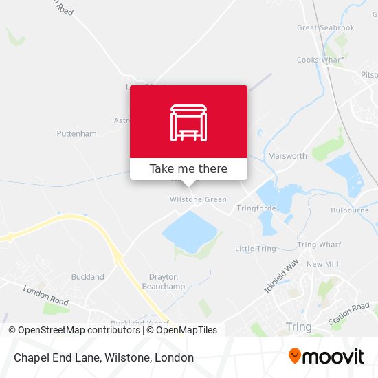 Chapel End Lane, Wilstone map