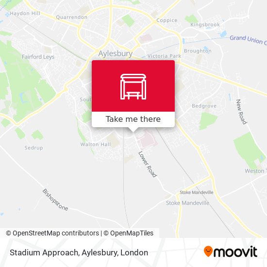 Stadium Approach, Aylesbury map